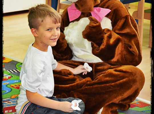 Pasowanie na Przedszkolaka i Odwiedziny Misia