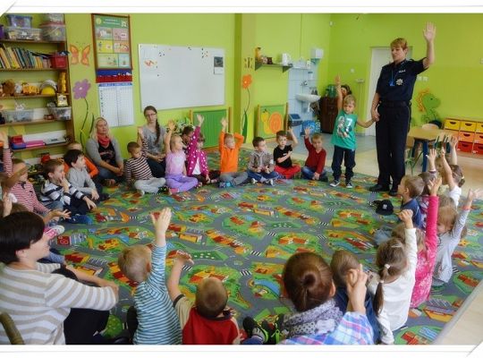 Wizyta Pani Policjantki w przedszkolu