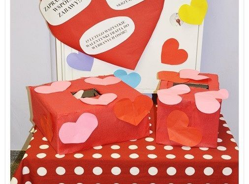 Pierwszy dzień ferii zimowych w przedszkolu- zabawa walentynkowa