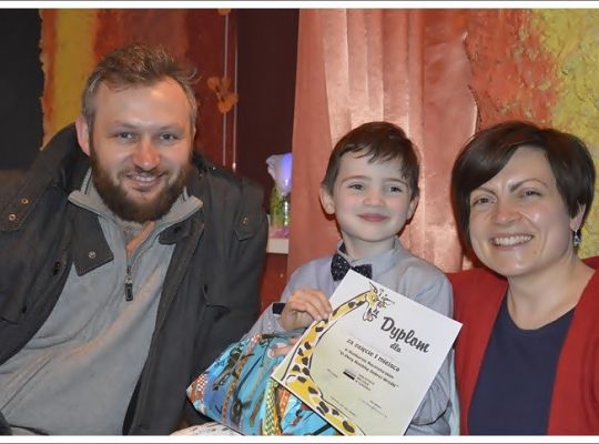 Konkurs recytatorski- pierwsze i drugie miejsce zajęły dzieci z naszego przedszkola.