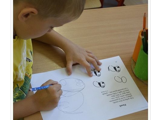 Zajęcia dodatkowe rozpoczęła dogoterapia w starszakach.