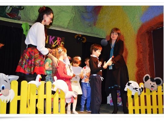 Konkurs recytatorski - drugie miejsce zajęły dzieci z naszego przedszkola.