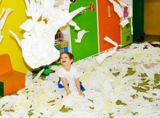 Zajęcia z papierem toaletowym