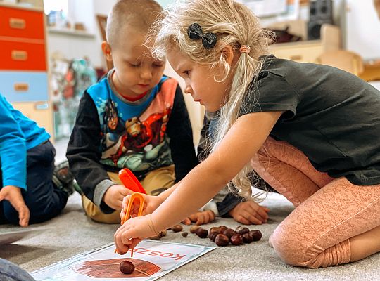 Jesienna sensoryczna ściezka
