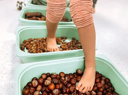 Jesienna sensoryczna ściezka